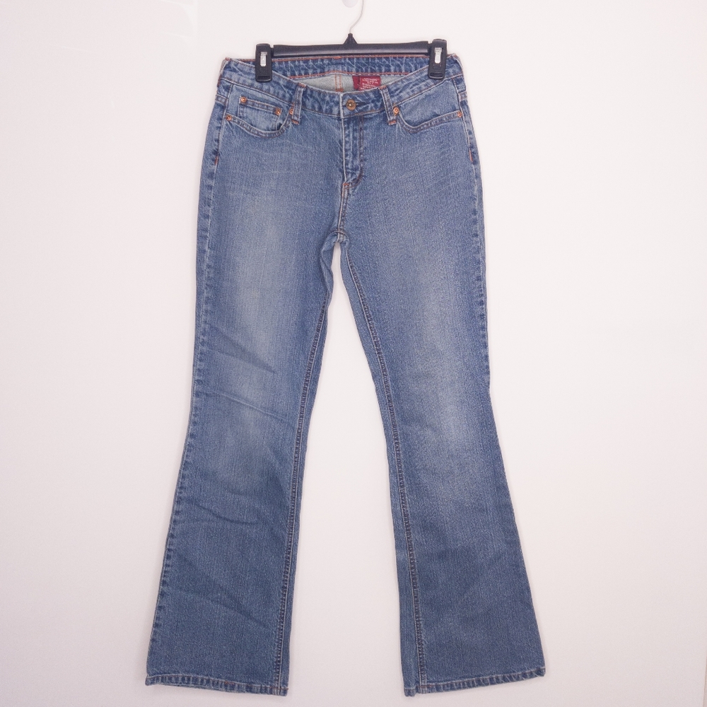Bongo Women's Flare Jeans Vintage Y2K Size 7 Blue Denim Pants